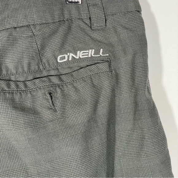O’NEILL Shorts Gray Plaid Men’s 10 inch inseam Skate Surf Bottoms Size 40 - Picture 2 of 6